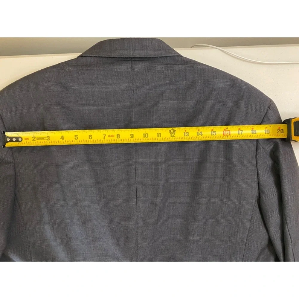 Jos. A. Bank Slim Fit Wool Sport Coat Men 44R Dark Gray Two-Button Jacket Blazer